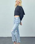 Denim Lab USA Crossover Boyfriend Jeans