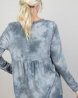 e Luna PLUS Cloud Tie Dye Babydoll Top