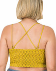 Zenana Crochet Lace Bralette in Plus - Online Only