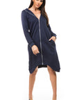 Sexy Hoodie Jacket in Navy by Claude