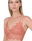 Zenana Crochet Lace Bralette with Removable Pads - My Pampered Life Seattle