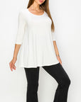 Fabina Bamboo Elbow Tunic Tee