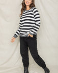 Stripe V- Stich Tunic