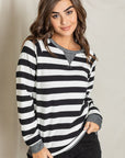 Stripe V- Stich Tunic