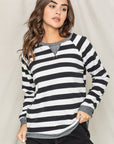 Stripe V- Stich Tunic