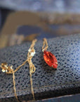 14K Gold Garnet Necklace