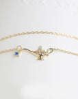 14K Gold Magic Lamp Bracelet