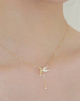 14K Gold Plated Fairy Necklace