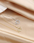 14K Gold Plated Star Planet Necklace