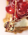 14K Gold Pomegranate Necklace