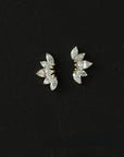 14K Gold Snow Flower Stud Earring