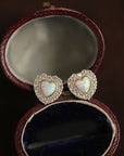 14K Gold Sweet Heart Opal Necklace