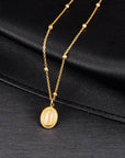 Oval Cat's Eye Necklace