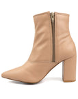 Pointed Toe Bootie with a Block Heel