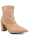 Pointed Toe Bootie with a Block Heel