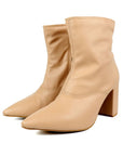 Pointed Toe Bootie with a Block Heel