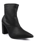 Pointed Toe Bootie with a Block Heel