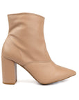 Pointed Toe Bootie with a Block Heel