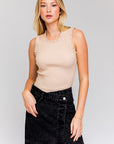 Gilli Ruffle Detail Sleeveless Sweater Top - Online Only