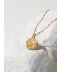 18k Gold Plated Coin Necklace