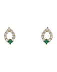 Classic Emerald Stud Earring