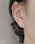 Classic Emerald Stud Earring