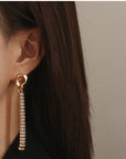 Modern Sparkling Zircon Earring