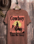 Cowboy Take Me Away Graphic Top - Online Only