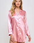 Kimberly Satin Sleepshirt