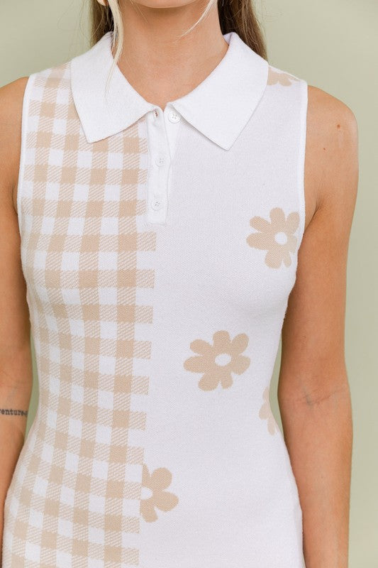 Le Lis Sleeveless Sweater Dress