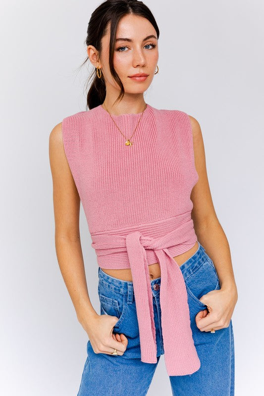 LE LIS Multi-Tie/Convertible Sweater Tank