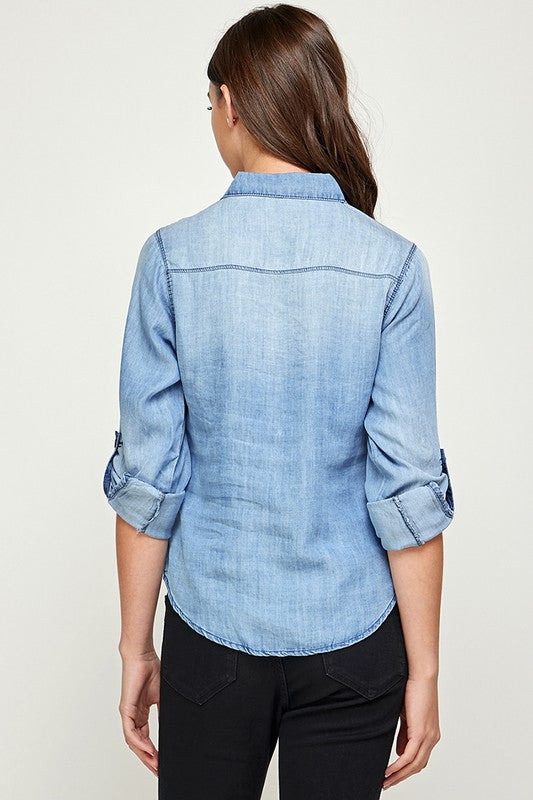 Tencel Denim Top - Online Only