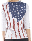 Women's Old Glory 3/4 Sleeve Top