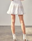 Do + Be Collection Lace Trim Detail Skirt