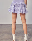 Do + Be Collection Lace Trim Detail Skirt