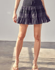 Do + Be Collection Lace Trim Detail Skirt