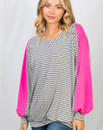 White Birch Long Sleeve Striped Knit Top - Online Only - My Pampered Life Seattle