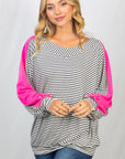 White Birch Long Sleeve Striped Knit Top - Online Only - My Pampered Life Seattle