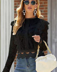 All Over Lace Long Sleeve Blouse