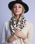 Faux Fur Leopard Scarf