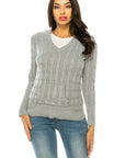 Plus Size Knit Hoodie Sweater