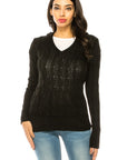 Plus Size Knit Hoodie Sweater