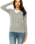 Plus Size Knit Hoodie Sweater