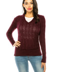 Plus Size Knit Hoodie Sweater