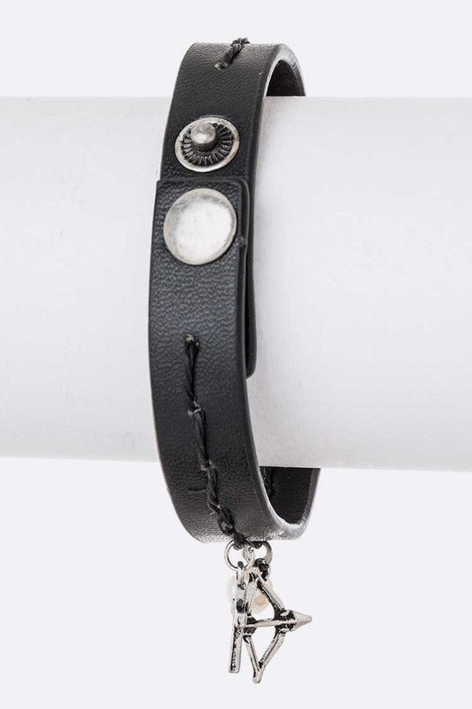 Fearless Leather Bracelet - Online Only
