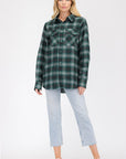 BOYFRIEND Fit Checker Plaid Flannel Long Sleeve