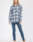 BOYFRIEND Fit Checker Plaid Flannel Long Sleeve