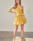 Mustard Seed Tiered Ruffle Mini Skort