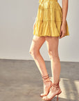 Mustard Seed Tiered Ruffle Mini Skort