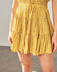 Mustard Seed Tiered Ruffle Mini Skort